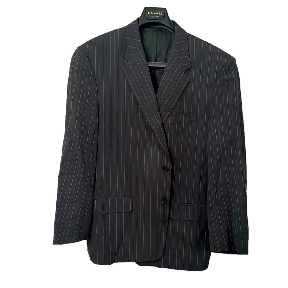Corneliani 100% Virgin Wool extra fine Pin Striped Blazer Made in Italy see pics